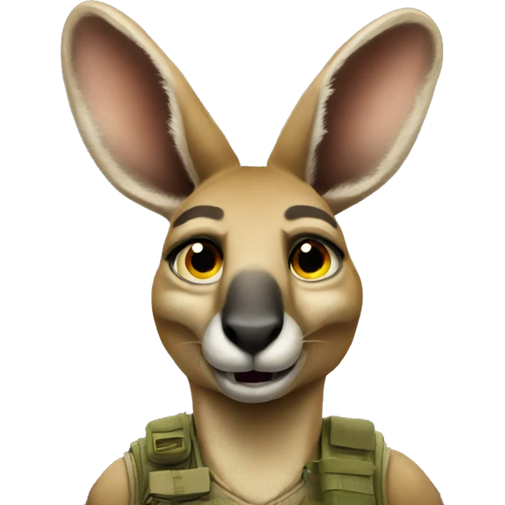 Sniper Kangaroo emoji