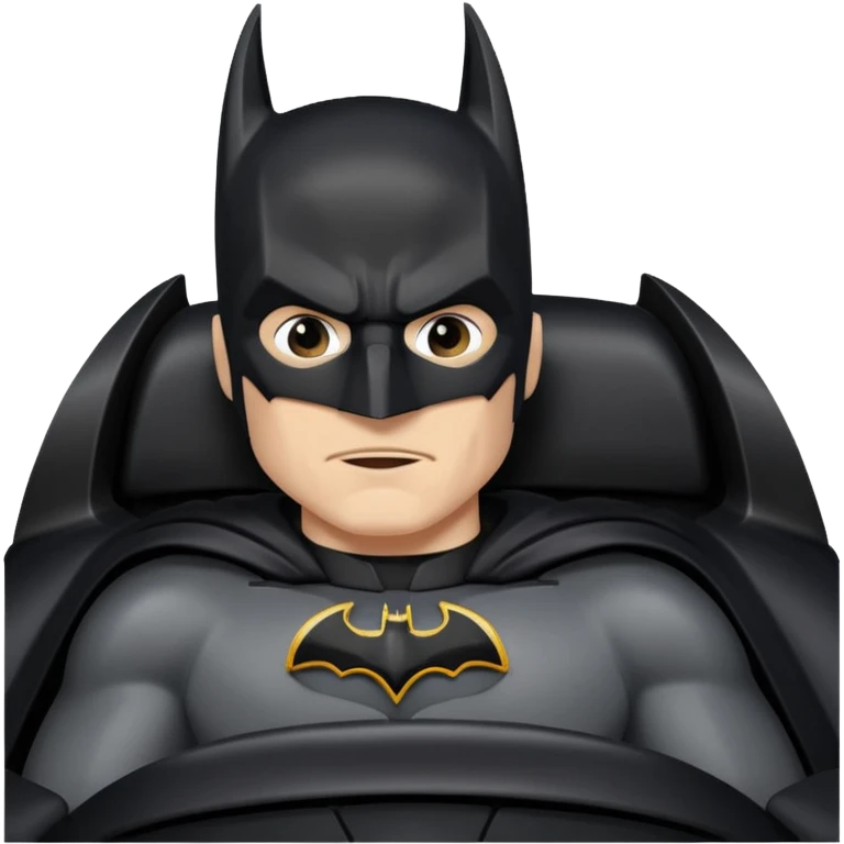 Batman dans sa batmobile mais il est bourre  emoji