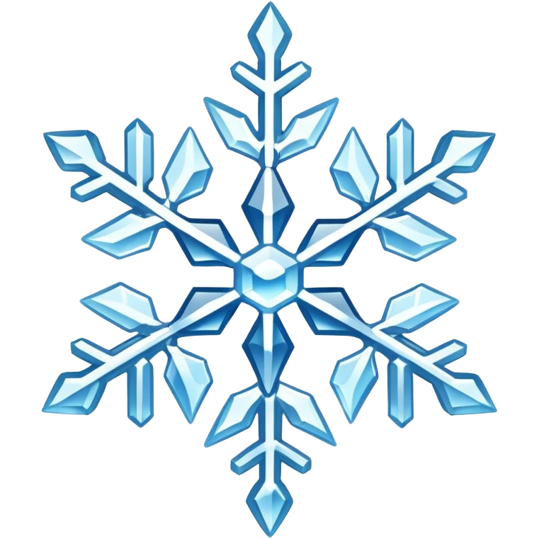 Snowflake with frost effect emoji