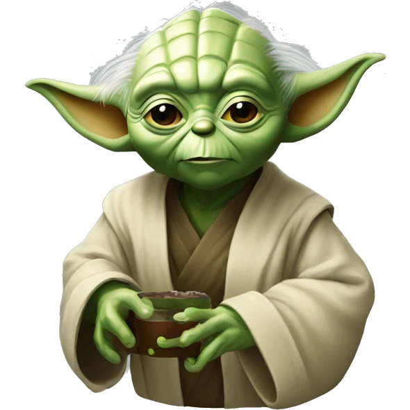 Yoda qui boit du coca emoji