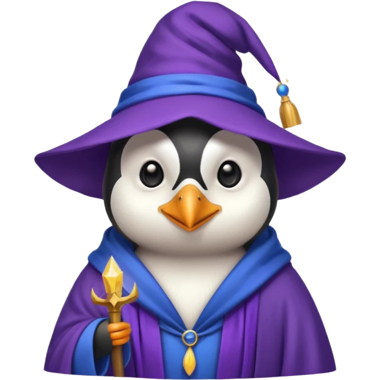 Penguin Wizard emoji