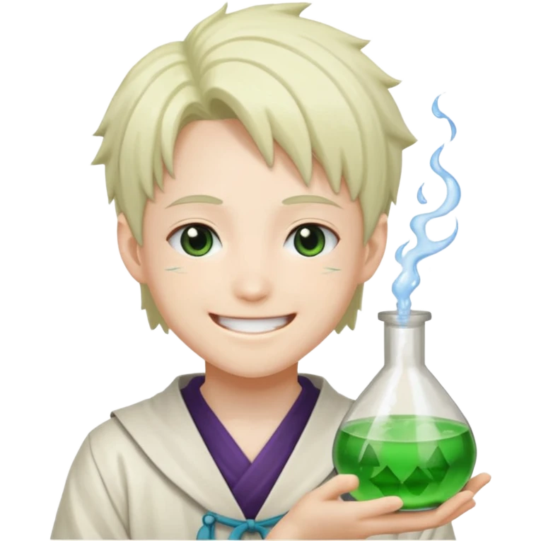 Senku ishigami with potion emoji