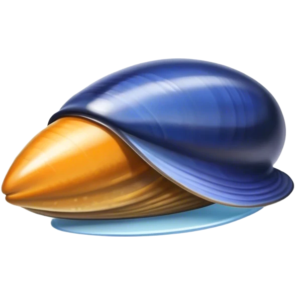 Blue mussel emoji