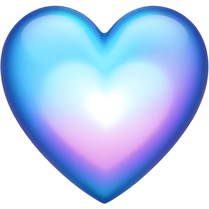 Blue heart with glow  emoji