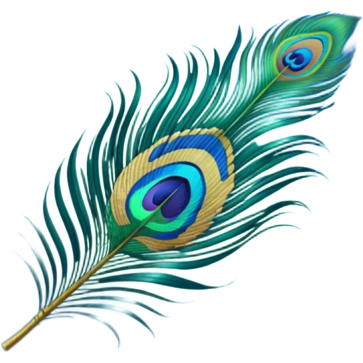 Peacock feathersone feather emoji