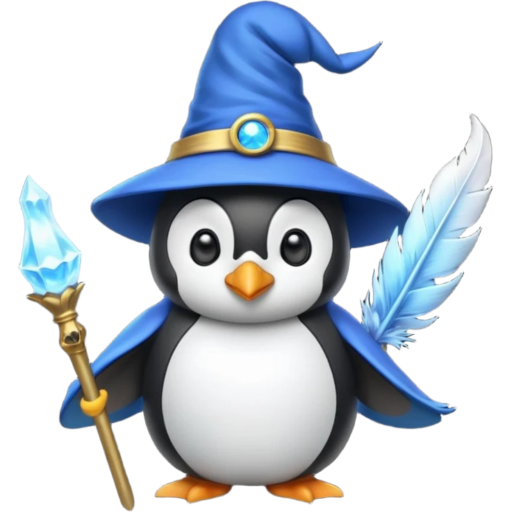 Penguin Wizard emoji