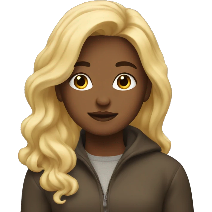 autumn girl with blonde hair emoji