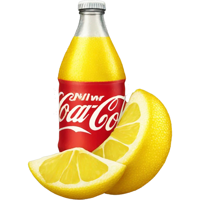 Yellow Coca Cola emoji