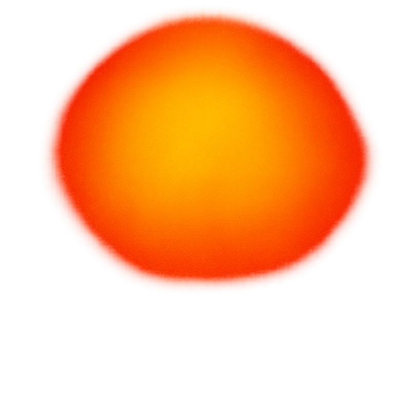 A circle in emoji style with a thermal camera effect, red color emoji