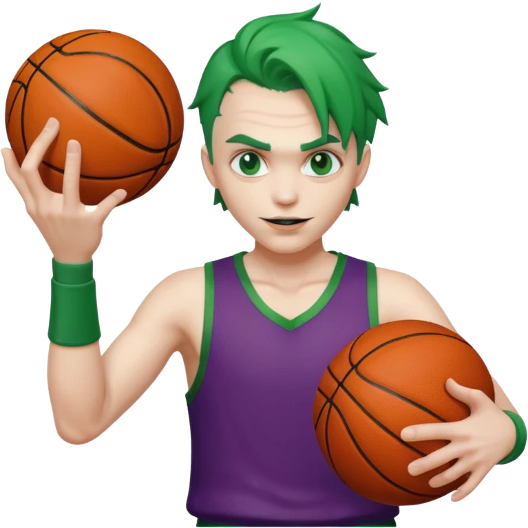 joker spinning ball on finger emoji