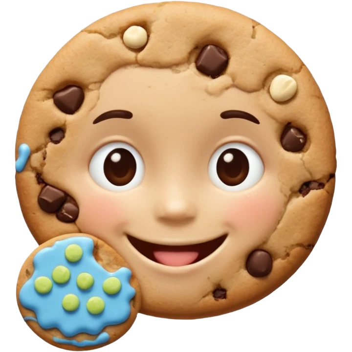 cute cookie eat emoji