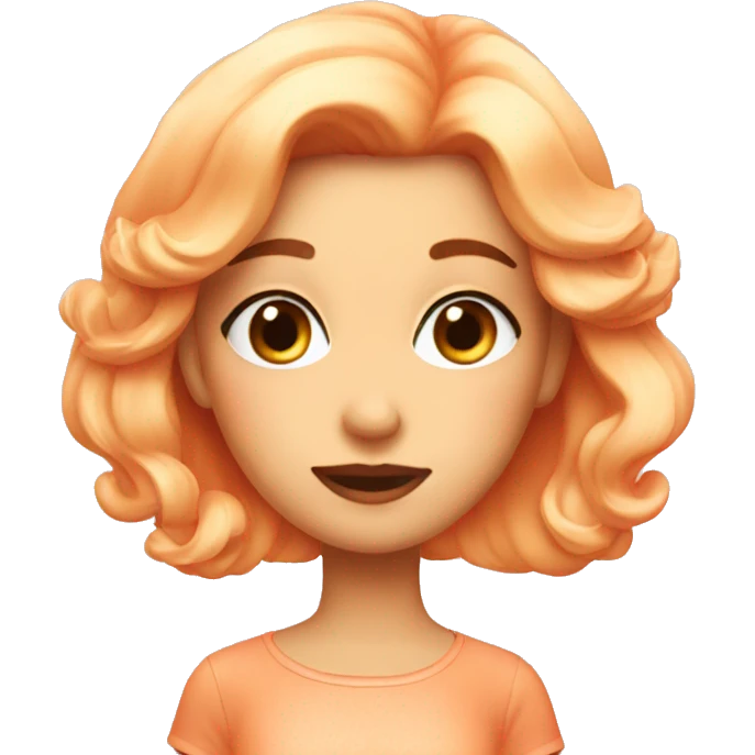 peachy girl emoji