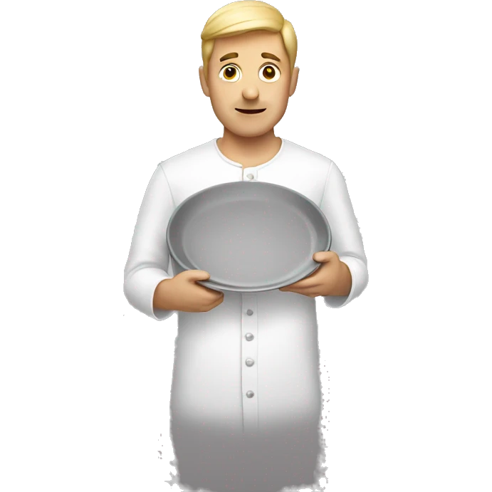 Man with a plate emoji