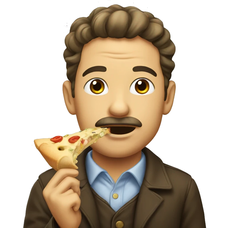 a man eat pino emoji