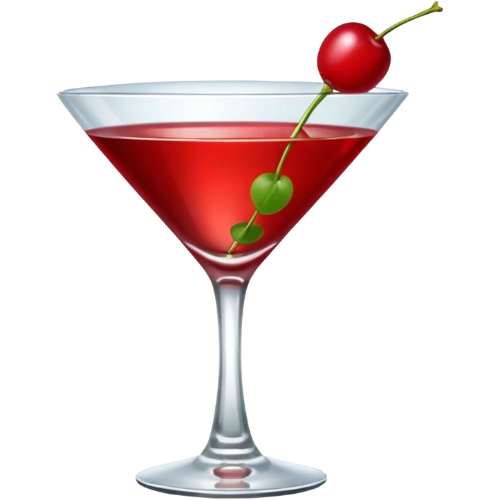 red martini  emoji