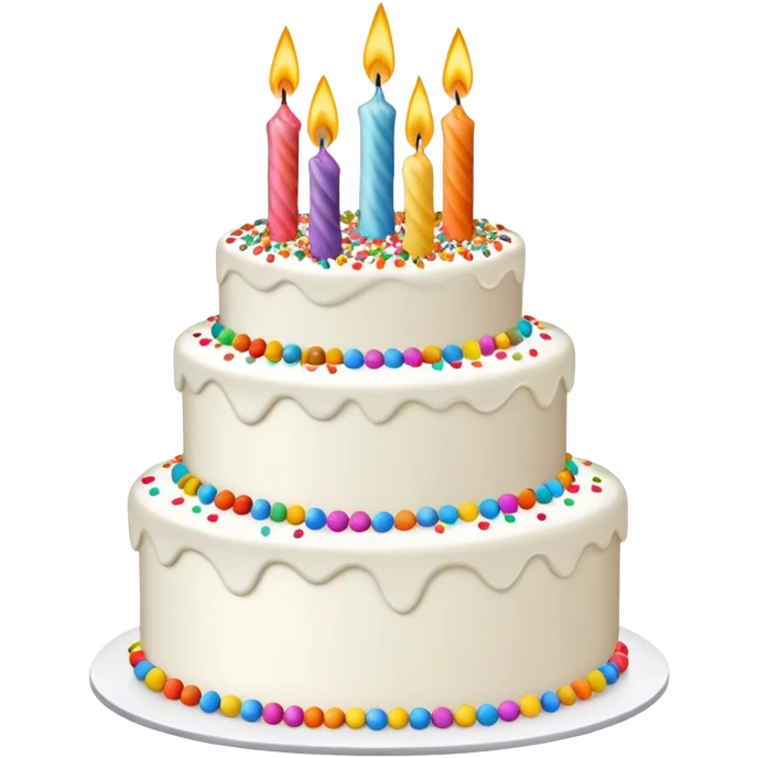 Birthay cake 75 emoji