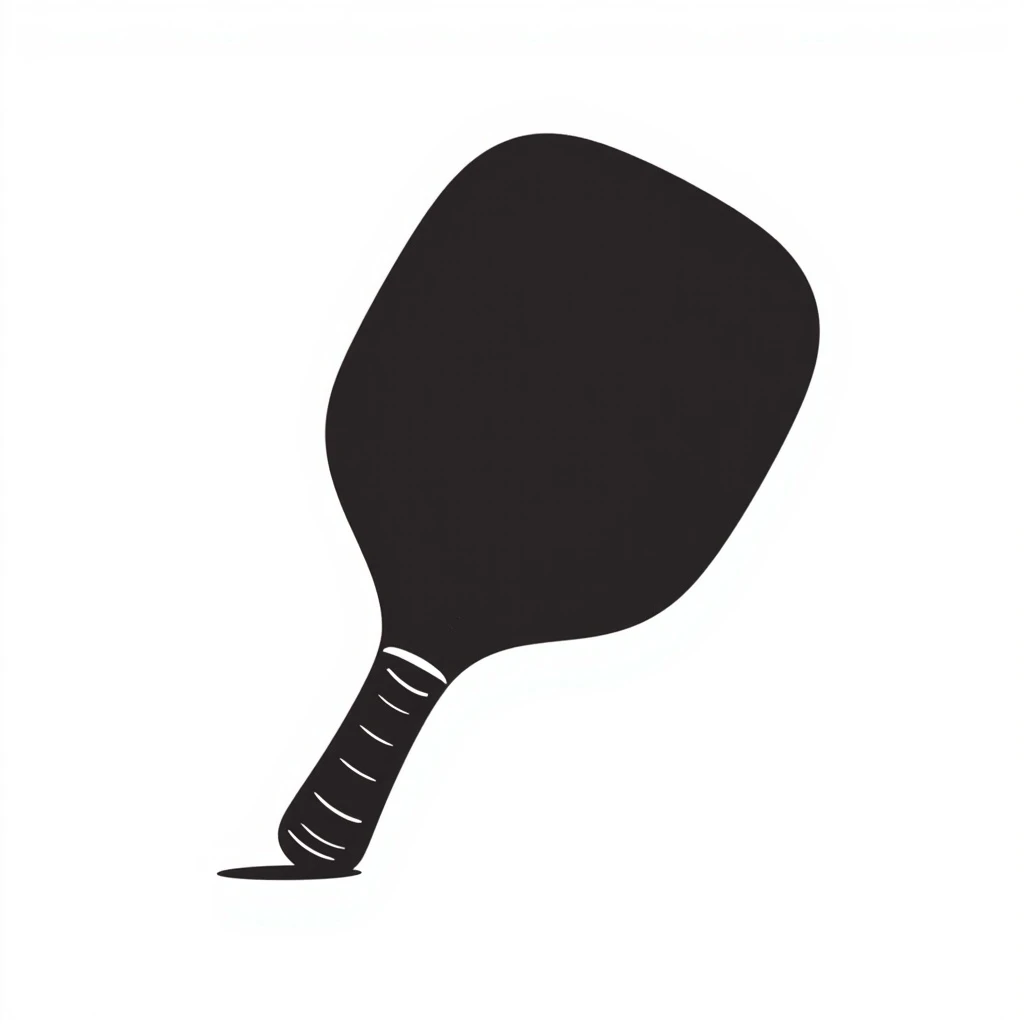 pickleball paddle hand drawn doodle style emoji