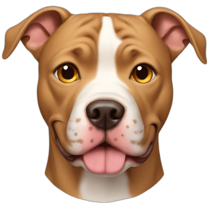 Tan pitbull dog emoji