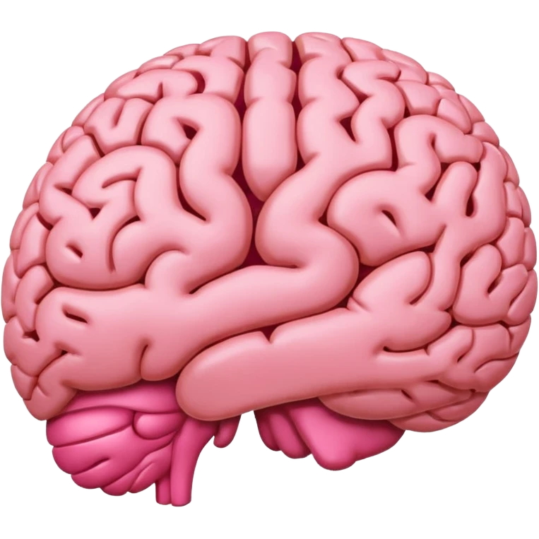 brain pink emoji