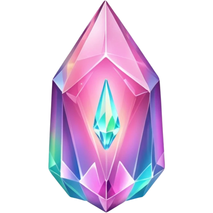 pink iridescent nebula crystal shard emoji