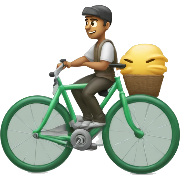 Dwie dziewczyny ktore jade na rowerze na wsi przy zachodzi slonca emoji