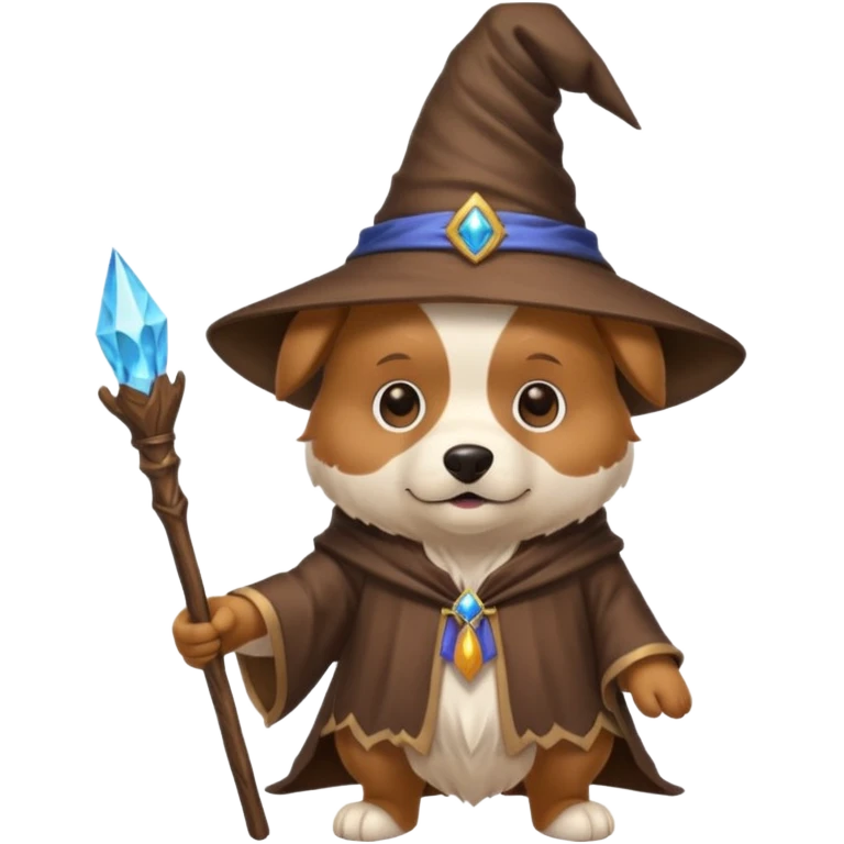 Dog wizard emoji