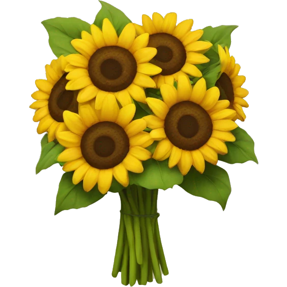 Sunflower bouquet  emoji