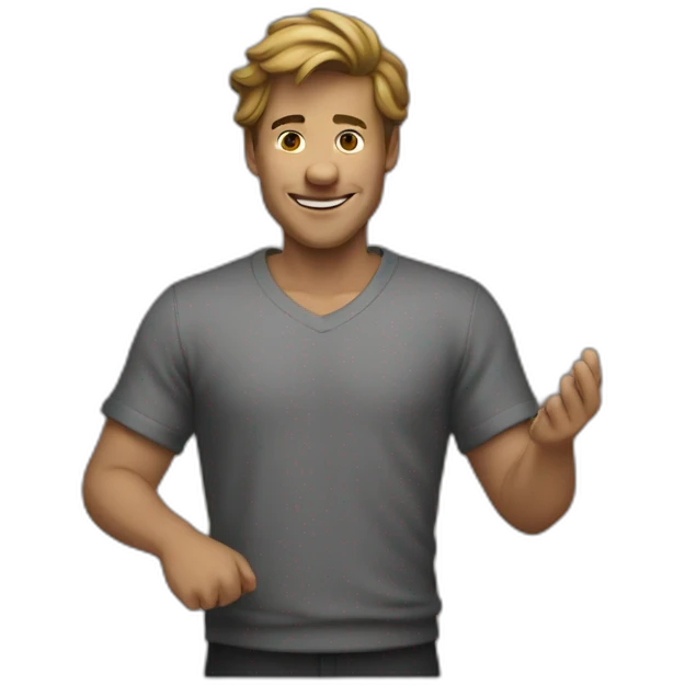 Homme qui bave emoji