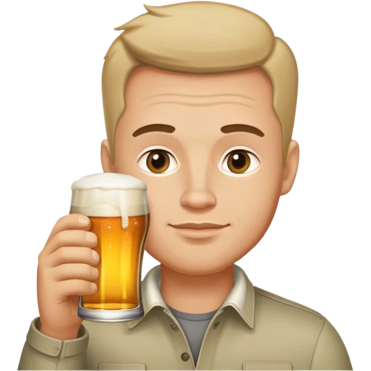 Петрович пьет пиво emoji