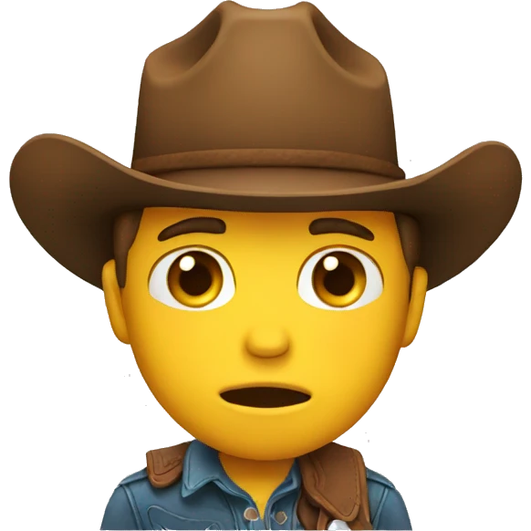 crying cowboy emoji emoji
