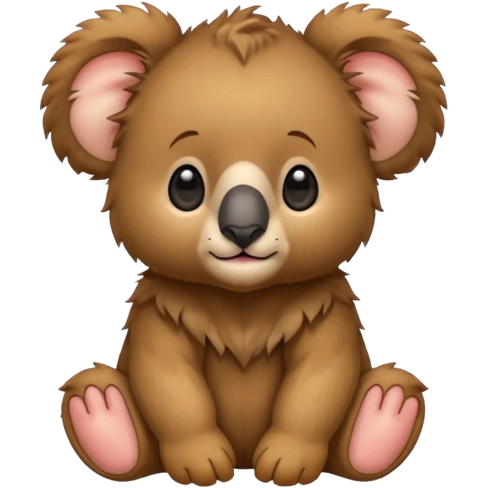 a lions mane on a Baby koala bear 🐨🦁 emoji