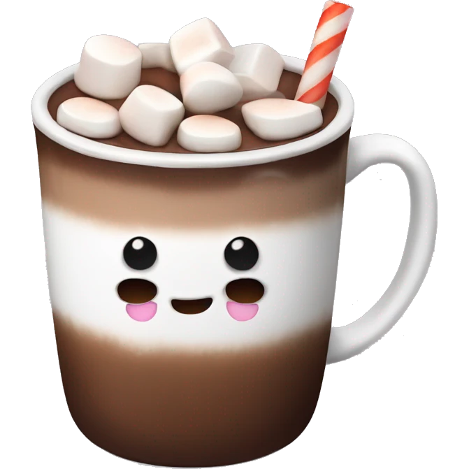 Hot chocolate with marshmallows emoji