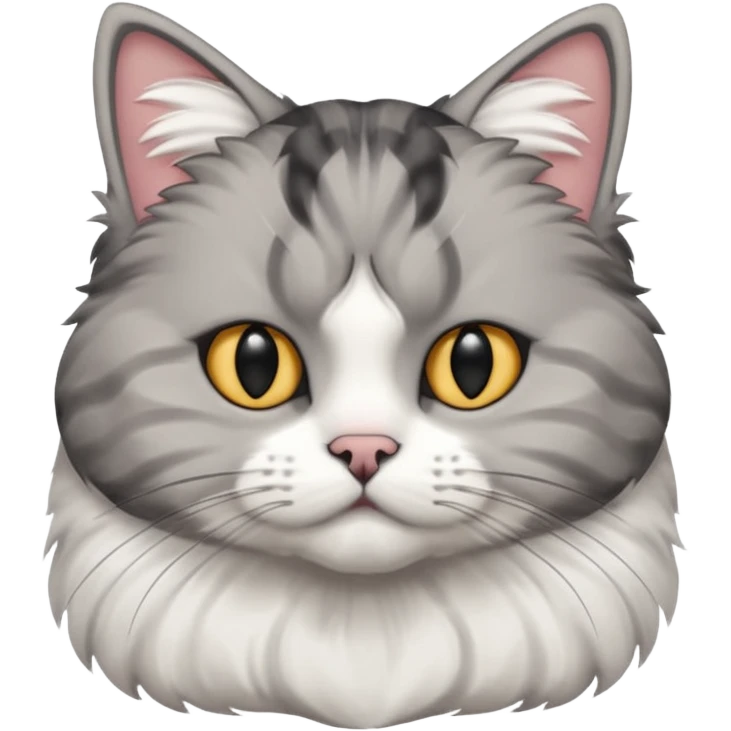 scottish cat with ears folded down emoji
