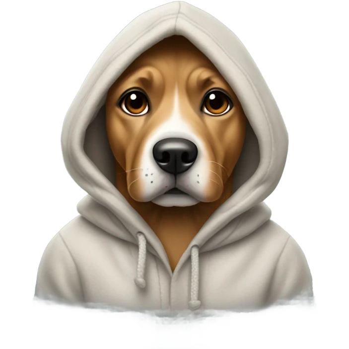 Dog with hoodie emoji