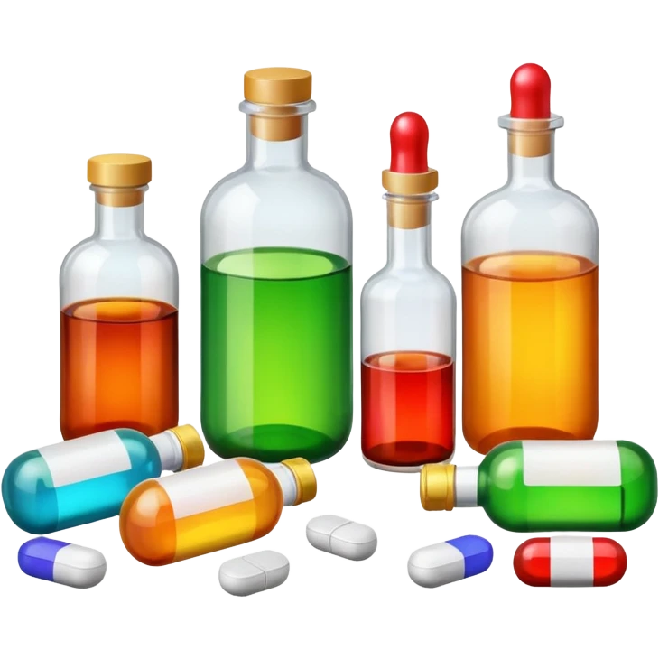 alcohol pills and drugs emoji