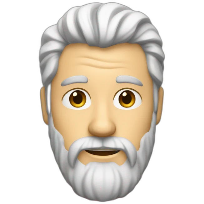 40 year old man with blonde greasy hair and a long blonde beard in a red shirt emoji