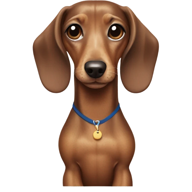 Dachshund with a swimsuit on￼ emoji