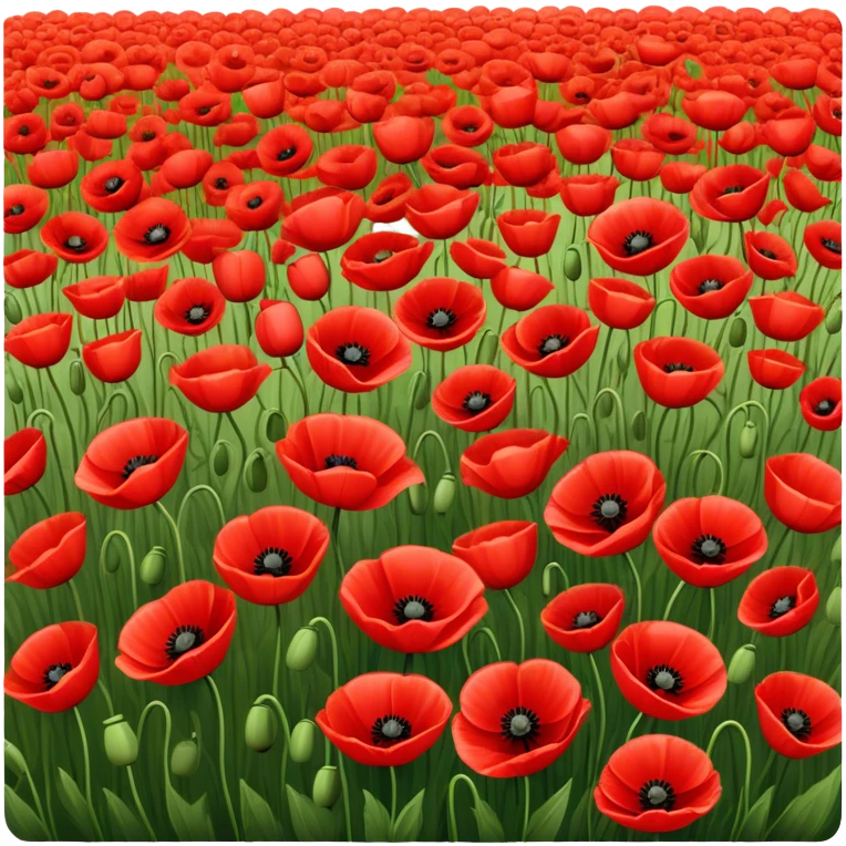 field of poppies emoji