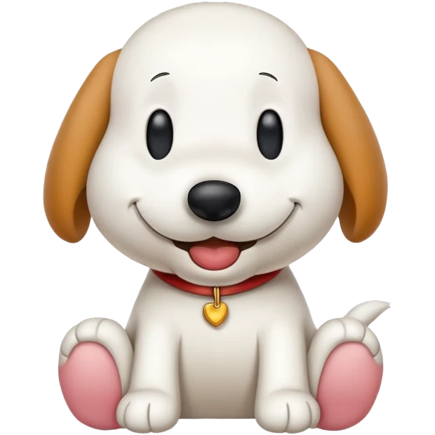 Drooling snoopy emoji