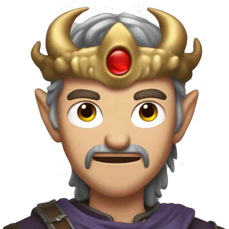 medieval flexing face with DnD style and dragon circling his head emoji