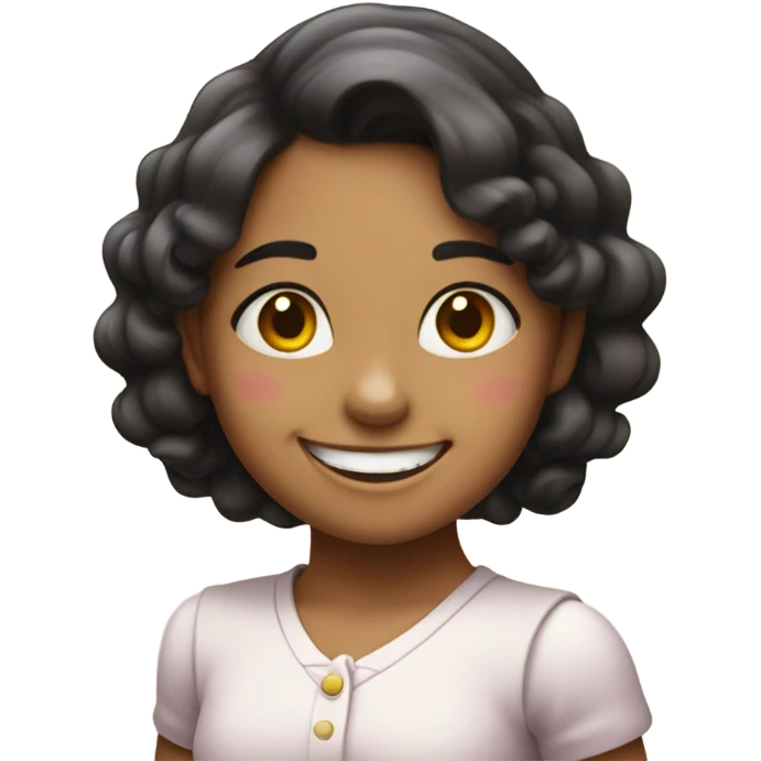 niña peliroja sonriendo  emoji