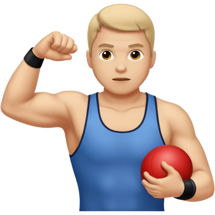 Man doing shotput  emoji