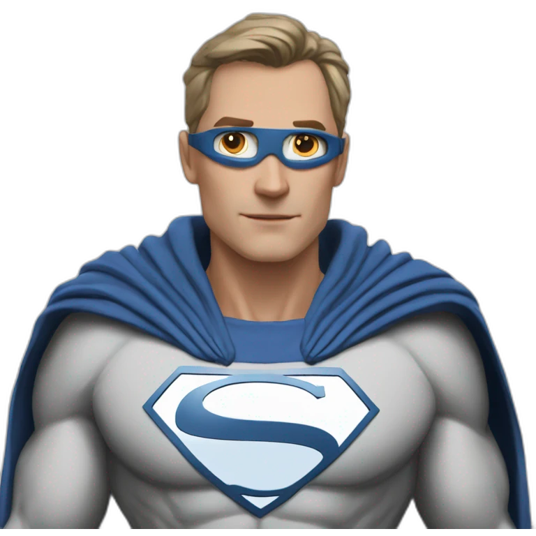 Text "Oleg" - this supermen emoji