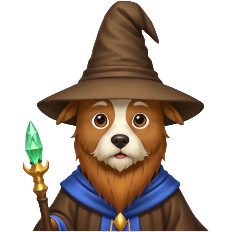 Dog wizard emoji