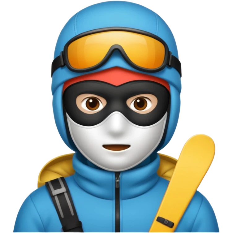 Wearing ski mask emoji