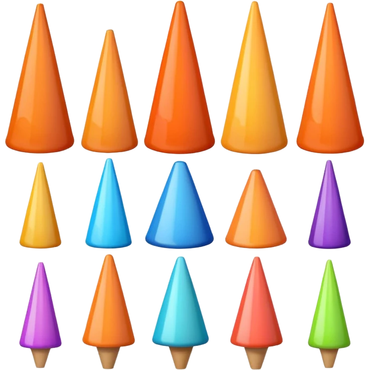 cone objects emoji