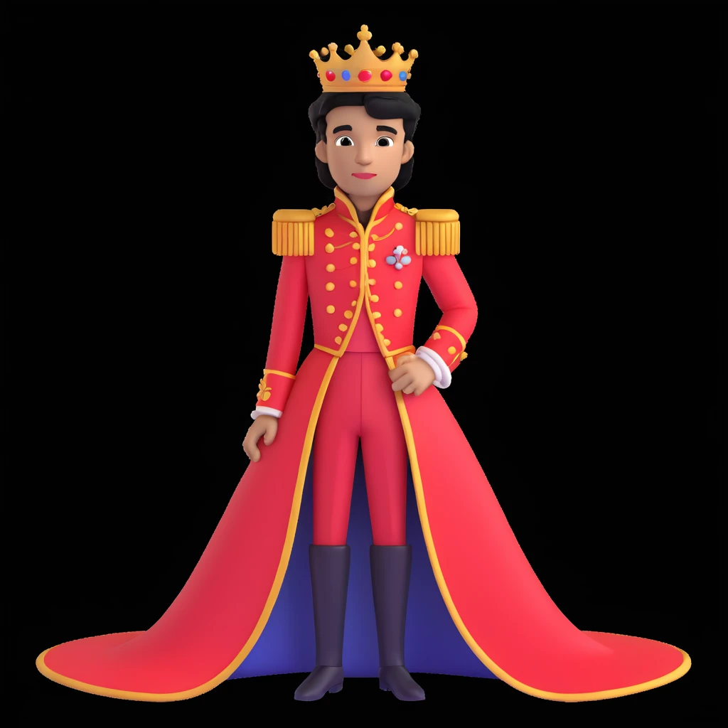 prince in red dress, royal background emoji
