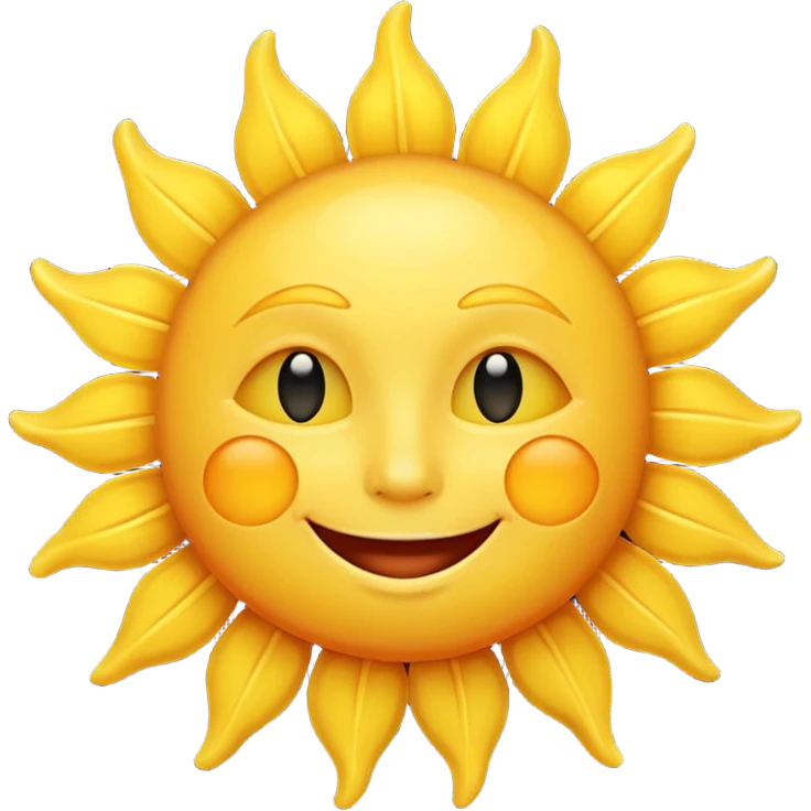 smiling sun emoji emoji