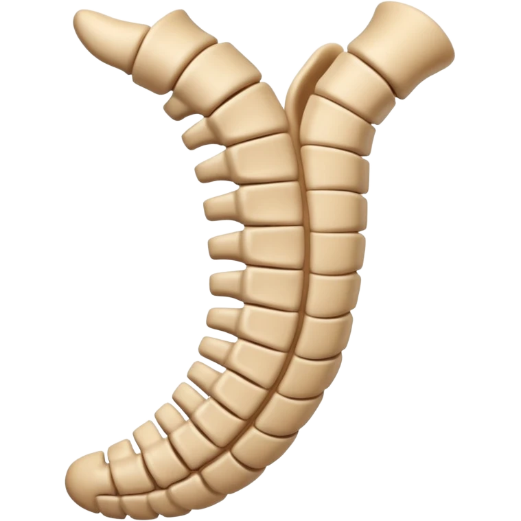 spine emoji showing scoliosis emoji