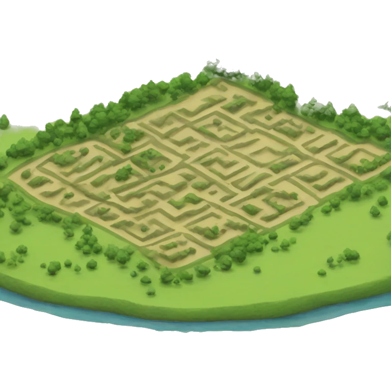 land plot with clear boundaries emoji